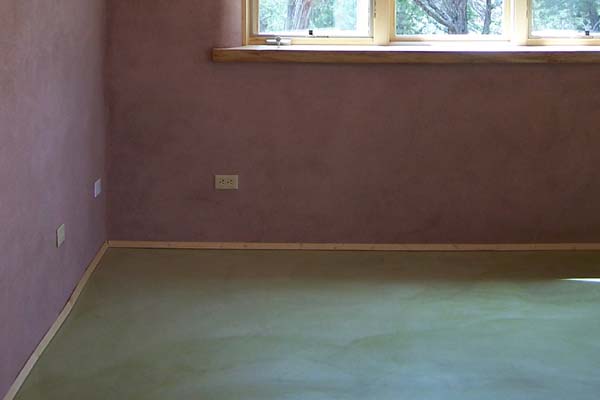 tinted cement floor