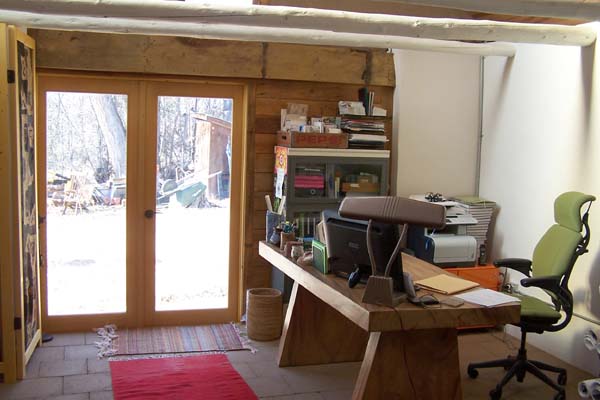 rustic chic home office