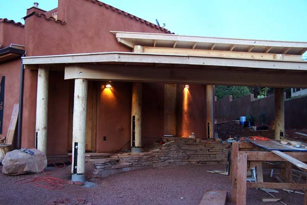 side view tiered carport