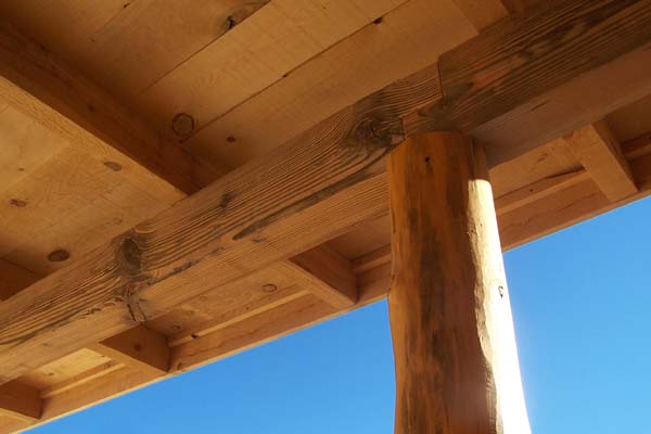 timber framed-notched joint