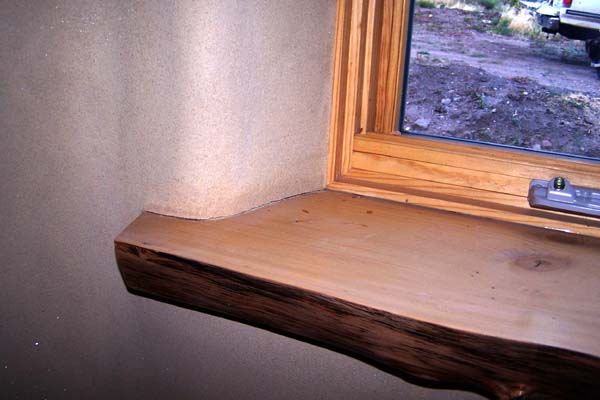plank window sill