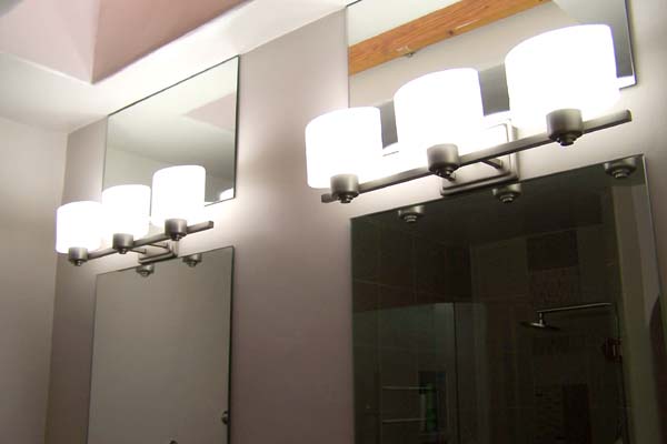 mirror above and below light
