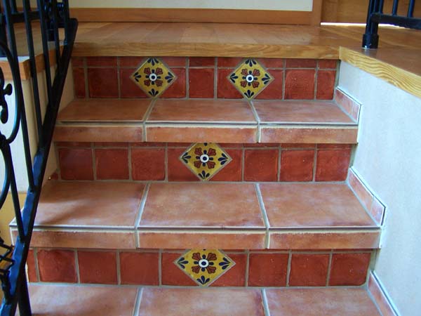 Mexican tiled risers