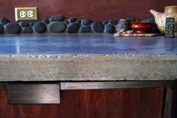 rustic cement counter top