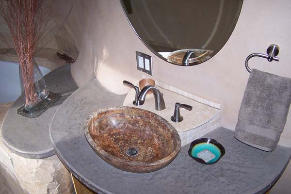 stone small bowl wall hung bathroom sink
