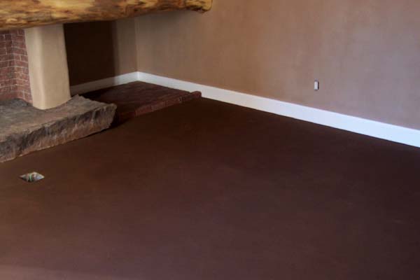 medium brown earthen floor