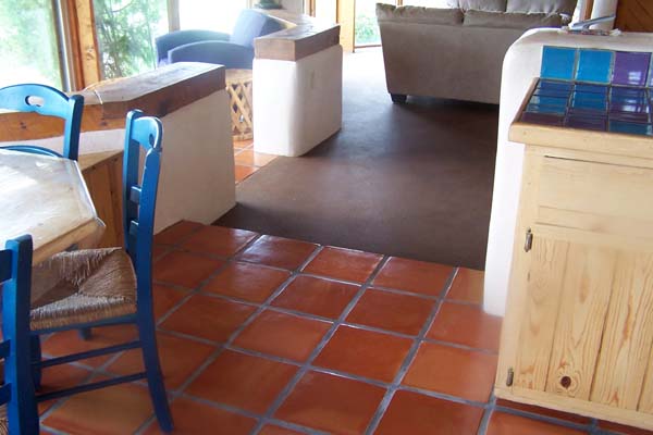 saltillo tiles kitchen view