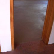 earthen floor brick transition
