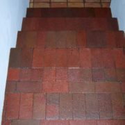 brick stairs refinished