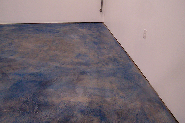 blue grey tinted floor