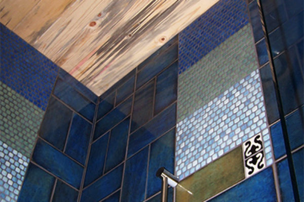 custom mosaic shower
